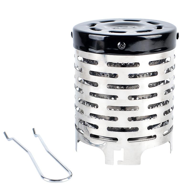 Portable Camping Heater Outdoor Heater Cover Stainless Steel Heating Cover Picnic Hand Warmer Tent Heating Equipment Portable Autumn and Winter Warmer Cover for Stoves