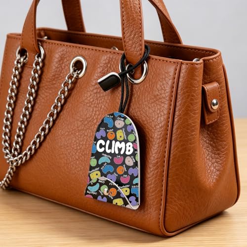 MNIGIU Rock Climber Gift for Women Rock Climbing Cosmetic Bag Climb Gift Rock Climbing Bouldering Lover Gift (climb keybag) - color: climb keybag