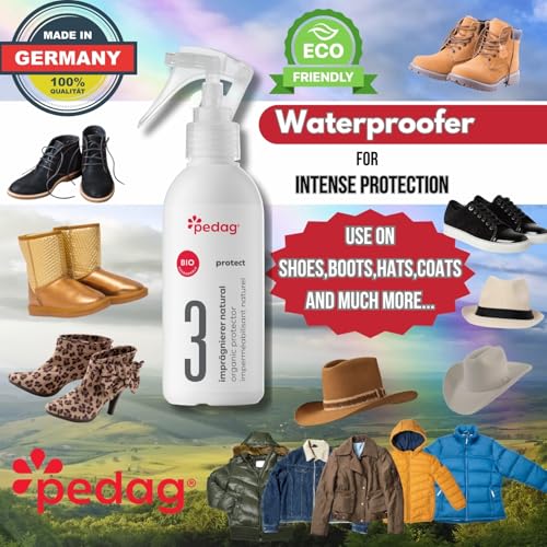 pedag Organic Protector - Natural Waterproof your Shoes, Shoe Protector Spray - Sustainably Shields Materials from Dirt & Moisture, Odorless, Biodegradable, Indoor Use. Odorless. - style: Organic