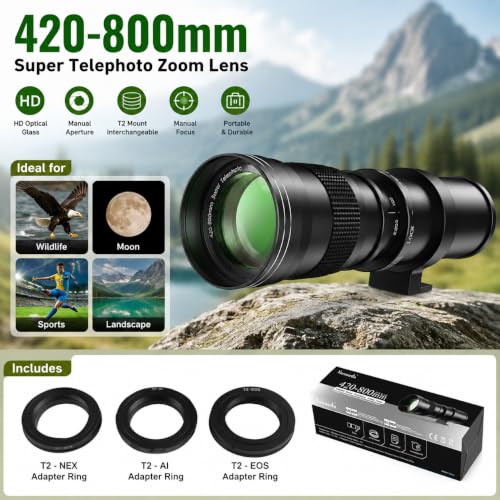 420-800mm Super Telephoto Manual Lens F/8.3-16