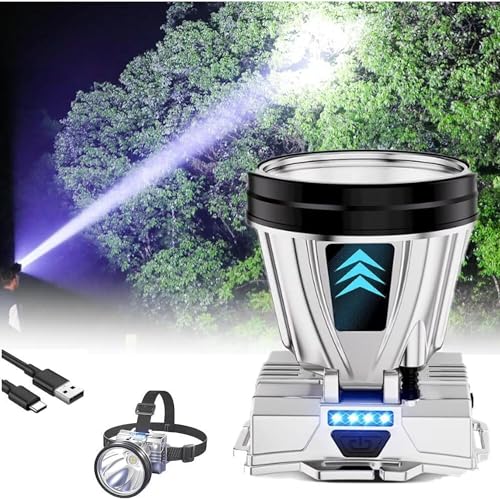 Super Bright Headlamp High Power Headlight LED Rechargeable Motion Sensor Hunting Head lamp Flashlight Spotlight Waterproof Light for Outdoor Fishing Camping Hiking - size: 5W ONE PACK
