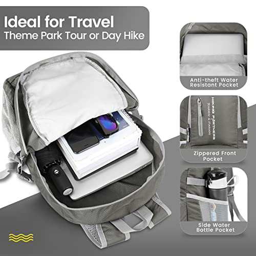 ZOMAKE Lightweight Packable Backpack, Water Resistant Foldable Daypack 35L - color: Dimgray, size: 35L