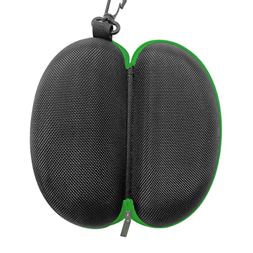 3pcs Zipper Hard Shell Sunglasses Case and Eyeglasses Case Portable Travel Glasses Case with Plastic Hook - color: Green