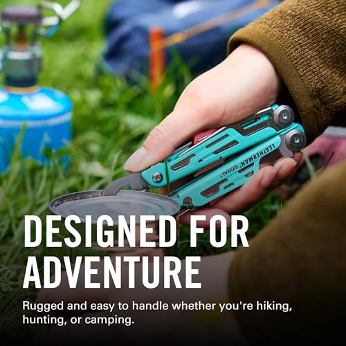 LEATHERMAN Signal 19-in-1 Multi-Tool, Blue and Red | Ferrocerium Fire Starter, Emergency Whistle & Diamond-Coated Sharpener for Camping, Hiking & Survival, Made in USA - color: Blue/Red