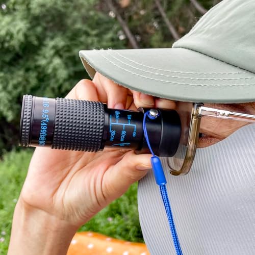 Close-up Monocular for Low Vision, Short Distance Viewing with Wide Field of View, Mini-Size Magnifier (6x16mm-Blue Style) - size: 6x16mm-Blue Style