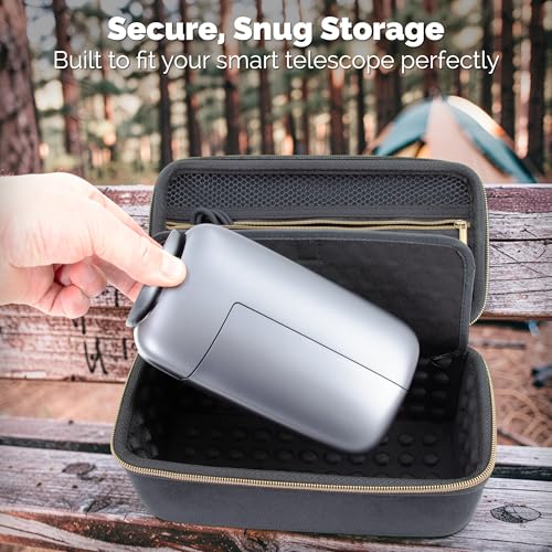 CASEMATIX Hard Travel Case Compatible with Dwarf Mini Smart Telescope and Smart Telescope Accessories - Includes Carry Case Only for Mini Digital Astronomy Equipment - color: Black