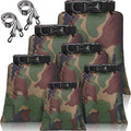 Shappy 6/12 Pcs Waterproof Dry Bags, Lightweight Outdoor Waterproof Dry Stuff Sacks 15/8/5/4/3/2 L and Long Adjustable Shoulder Strap for Kayaking Rafting Boating Hiking Camping - color: Camouflage Color