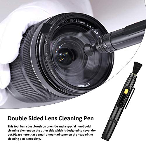 Professional DSLR Camera Cleaning Kit with APS-C Cleaning Swabs, Microfiber Cloths, Camera Cleaning Pen, for Camera Lens, Optical Lens and Digital SLR Cameras. - color: red