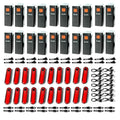 Kunhe USB-C Rechargeable Bike Lights Front and Rear(2or4or10or20 Packs) Night Riding for Kids &Adults 3 Lights Modes Used as a Safety Indicator Light for Skateboards Strollers and Wheelchairs - size: 20 Set