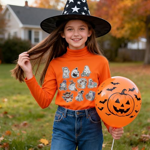 50 Pcs Ghost Iron On Patches, Halloween Embroidered Appliques - Cute Pumpkin & Boo Ghost for Clothes, Hats, Backpacks, Jackets (50 Pcs) - color: Halloween Ghost - 50Pcs