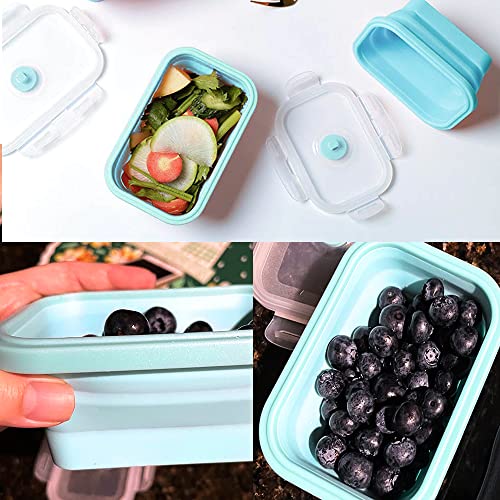 Alimat PluS 3 Pack 40.5oz Silicone Collapsible Storage Containers, Blue - color: 40.5oz, 3pcs, Blue