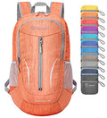 ZOMAKE 25L Ultra Lightweight Packable Backpack, Foldable Hiking Backpacks - color: Orange, size: 25L