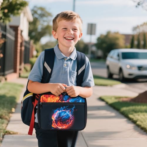 DIGOBAY Insulated Lunch Box for Kids Boys Cool Gamer Lunch Bag - color: Basketball