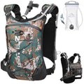 Zelvot Running Vest with 2L Water Bladder, Hydration Backpack, U.S. Design Patent, Lightweight Hydration Pack with Gear Holder, Reflective Chest Pack for Men Women - color: Camo Army Green, size: M/L (12L)