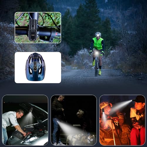 UNROEVS 24 Packs Mini Flashlights Bulk 2550 Lumens USB C Rechargeable | Super Bright Small Flashlight with Magnetic Base&Clip,Portable EDC Pocket Flash Light for Home,Emergency - size: F