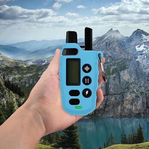 kwmobile Silicone Case for BOUSNIC Dog Training Collar (RS2) Case - Protective Cover for GPS Handheld - Anti-Slip Outdoor Sleeve in Blue