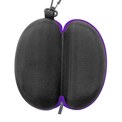 3pcs Zipper Hard Shell Sunglasses Case and Eyeglasses Case Portable Travel Glasses Case with Plastic Hook - color: Purple