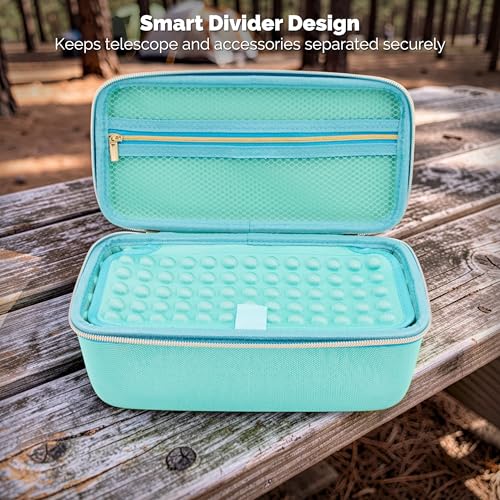 Hard Travel Case Compatible with Dwarf Mini Smart Telescope and Smart Telescope Accessories - Includes Carry Case Only for Mini Digital Astronomy Equipment, Turquoise - color: Turquoise