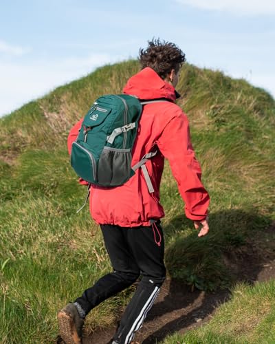 WATERFLY Small Lightweight Packable Backpack: 20l Ultra Light Foldable Travel Hiking Camping Daypack Day Pack for Man Woman | 20L,Recycled nylon material,Multi-compartment storage,Water-resistant,Everyday carry,Ultra Light Foldable Travel Day Pack - color