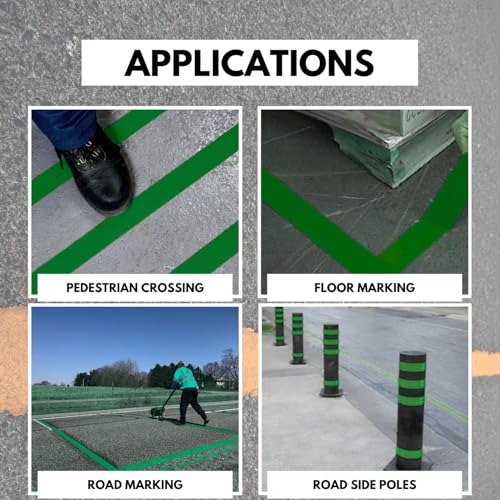 DuraMark RPT-750 Reflective Pavement Marking Tape, Green, 2 in x 36 ft - color: Green, size: 2 Inch x 36 Ft