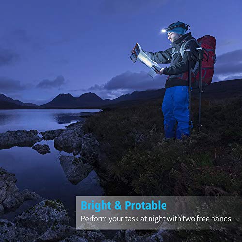 LED Headlamp, Super Bright Headlamp Headlight Flashlight, 3 Modes Zoomable Headlamps for Runing,Hiking,Camping,Fishing,Hunting(Black)