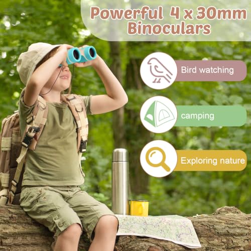 Yunsailing 9 Pack Kids Shockproof Binoculars - color: Morandi