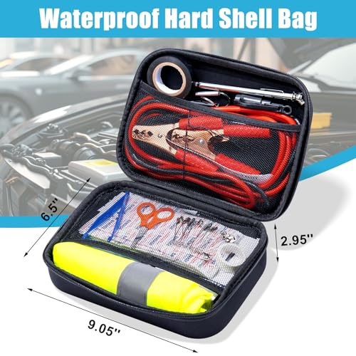 Car Roadside Emergency Kit, Car Safety Kit for Men Portable Car Kits for Emergency, Blue - color: Blue