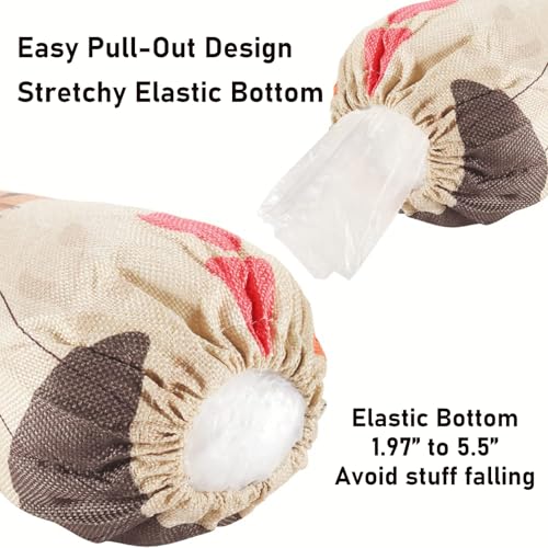 2PCS Boho Plastic Bag Holder for Kitchen Essentials, Reusable Hanging Grocery Bag Organizer, Washable Large Grocery Trash Garbage Bags Storage Dispenser Boho Kitchen Decor-07 - style: Boho 07