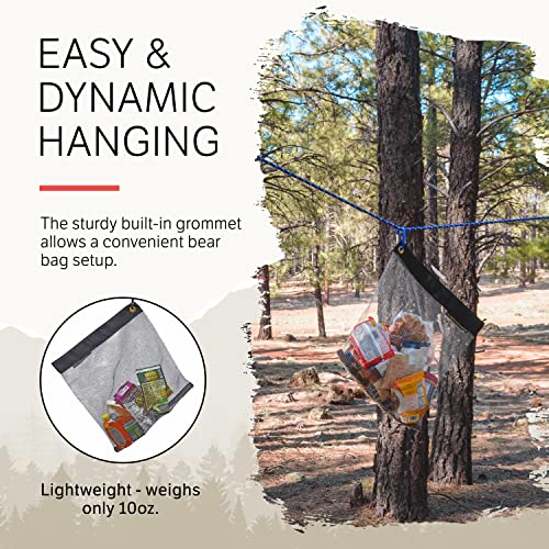 Rodent Proof Bear Bags - Ultralight Stainless Steel Mesh Bag for Camping Food Storage - Sturdy and Rust-Resistant Sack with Lock and Grommet For Easy Hanging - size: Small