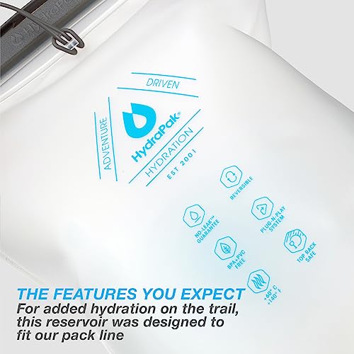 Ultimate Direction Water Reservoir, Hydration Bladder with Straw for Hiking, Running, Endurance Athletes, 1.5L-3.0L - size: 1.5 Liters, style: Non-Insulated