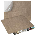 2Pcs Self-Adhesive Linen Fabric Patches, Quick Repair for Sofas, Tents, Car Seats/8" x 13", Coffee Color - color: Coffee Color