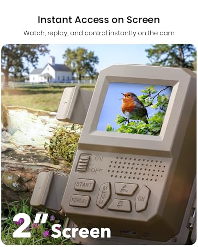 Misstech 4K UHD Solar Trail Camera, 0.1s Motion-Activated Wildlife Record | 64MP/4K Clear Night Vision for Outdoor & Game, No Monthly Fee, App Control, Local Storage, IP66 Weatherproof Deer Camera