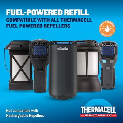 Thermacell Fuel-ZoneGuard Mosquito Repellent Refills, 300-Hr Value Pack | 15-FT Zone; 25x Fuel, 75x Mats; Outdoor Protection; Fuel Powered; Patio Shield; Bug Spray Alternative; Scent Free; DEET-Free - style: 300 Hour