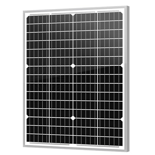 Newpowa 35W 24V High-Efficiency Monocrystalline Solar Panel - Designed for Off Grid Systems, Charges 24V Batteries of RV, Boat, Camper, Trailer, Gate Opener - size: 35W 24V MONO