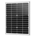 Newpowa 35W 24V High-Efficiency Monocrystalline Solar Panel - Designed for Off Grid Systems, Charges 24V Batteries of RV, Boat, Camper, Trailer, Gate Opener - size: 35W 24V MONO