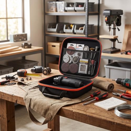 Tool Bag, Oxford Fabric Power Tool Pouch Hard Storage Case Carrying Box Organizer for Electric Grinder Drill (Short 47x2cm / 18.5x0.8in) - size: Short 47x2cm / 18.5x0.8in