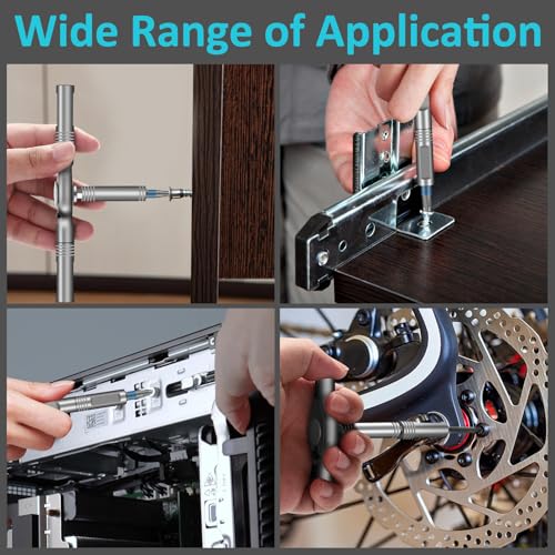 24 in 1 Magnetic Screwdriver Set, DIY Ratchet Screwdriver Set, Multi Bit Magnetic Drive Set with Detachable Ratchet Handle, Portable Compact Repair Tool Kit - color: Light Gray