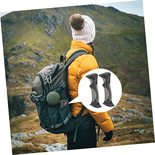 COLLBATH 2Pcs Plastic Trekking Pole Handle Grips for Hiking and Camping Durable Outdoor Trekking Rod Handles Comfortable Non Slip Design for Enhanced Stability