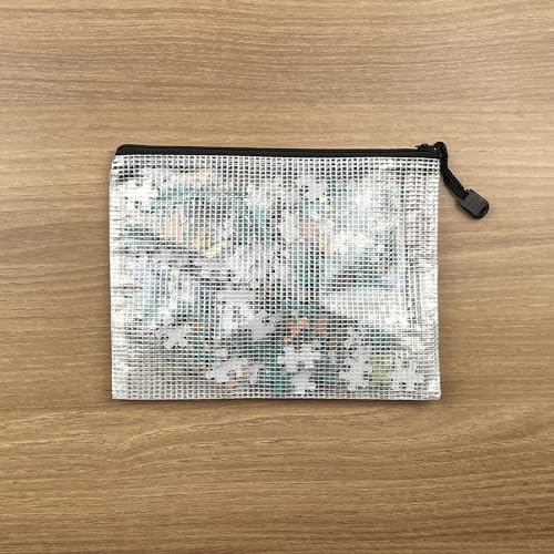 A3(17"x 11.5")-Mesh Zipper Pouch Plastic Zipper File Zip Document Folders for Office Supplies Travel Bags,6-Pcs,Multicolor - size: A3