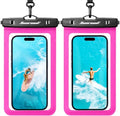 Hiearcool Waterproof Phone Pouch, Waterproof Phone Case, Bright Red 2-Pack | Durable multilayer IPX8 protection; touchscreen access and fit up to 8.9 inches; cruise essentials 2026 for beach and pool - color: 2Bright Red