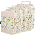 Extra Large Compression Packing Cubes for Carry On, 4 Set Lightweight Travel Packing Organizers with Breathable Mesh, Expandable Compression Cubes for Travel, Herbal - color: Herbal