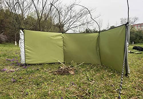 WANLIAN Windbreaks Stove Windscreen (No Included Poles) | Camping Beach Windshield Shelter,Backpack Portable Picnic Screen,Sunshade Screen,Outdoor Caravan Privacy Shield,forBBQ Picnic