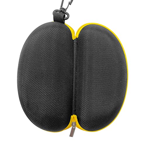 3pcs Zipper Hard Shell Sunglasses Case and Eyeglasses Case Portable Travel Glasses Case with Plastic Hook - color: Yellow