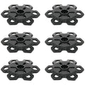 Cosmos 6 Pcs Trekking Pole Replacement Tips Walking Stick Tips Ski Poles Basket Snowflake Basket Mud Ski Basket Powder Baskets Rubber Feet Replacement Accessory for Hiking, Climbing, Camping, Ski