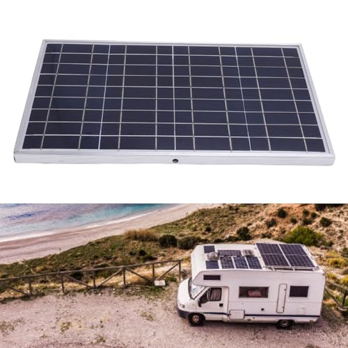 Sanpyl 100W 12V Solar Panel Kit, Portable Monocrystalline Silicon Solar Panel with Controller for Travel Outdoor, IP67 Water Proof, for RV Boat Trailer Automotive