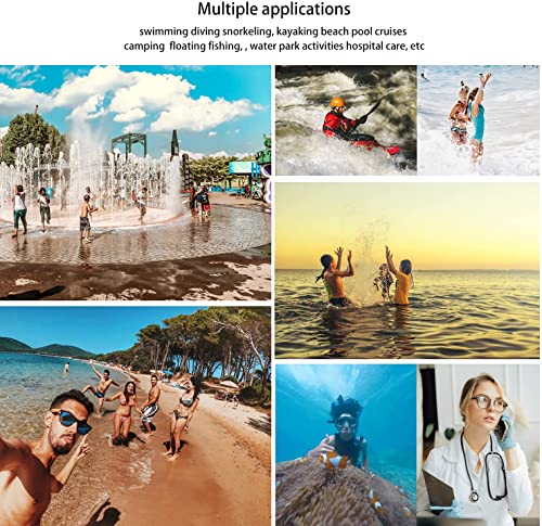 wellhouse Waterproof Phone Pouch, Waterproof Phone Case for iPhone 16 15 14 13 12 Pro Max XS Samsung, IPX8 3D Cellphone Dry Bag Beach Essentials (1 Pack - Light Blue7.0, 7 inch) - color: 1 Pack - Light Blue7.0"