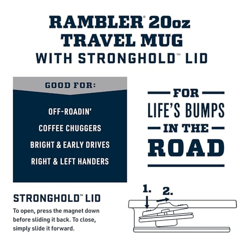 YETI Rambler 20 oz Travel Mug, Stainless Steel, Vacuum Insulated with Stronghold Lid - color: Chartreuse