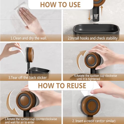 Double Layer Soap Dish for Shower 2 Pack, Wall Mounted Bar Soap Holder Suction Cup 2 Layer Self Draining Soap Case Sponge Holder for Shower Bathroom, Tub and Kitchen Sink, Black - color: Black