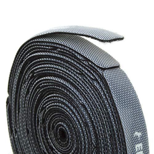 Reusable Cable Ties 1/2" x 8" Self-Gripping Strips Ready to Use Precut Straps for Cable Management and Organizing Cords 50 Pack (Black) - color: Black 1/2" X 8" 50 Pack