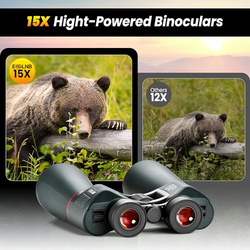 ESSLNB 15X70 Giant Binoculars Astronomy with Tripod Adapter and Carrying Bag FMC Waterproof Binoculars for Adults - color: 15x70